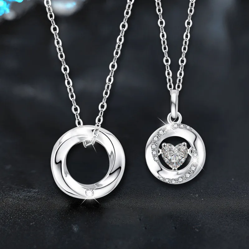 Dây Chuyền đôi Bạc đính Kim Cương Moissanite Tình Yêu Vĩnh Cửu Astrid LILI 166713 1
