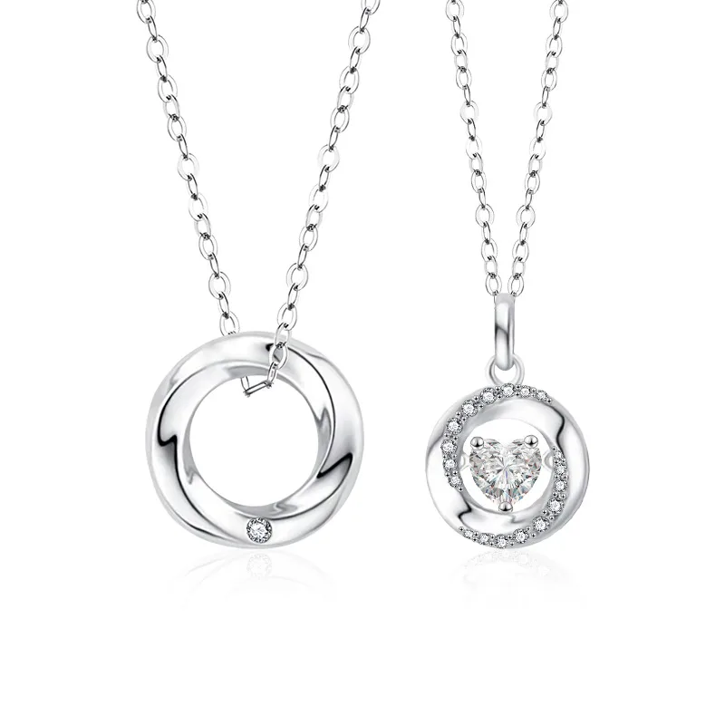 Dây Chuyền đôi Bạc đính Kim Cương Moissanite Tình Yêu Vĩnh Cửu Astrid LILI 166713 5
