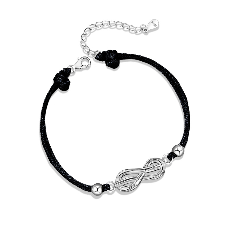 Lắc Tay Bạc Cặp đôi đính đá CZ Vô Cực Aitana LILI 166156 1