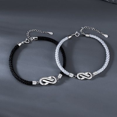 Lắc Tay Bạc Cặp đôi đính đá CZ Vô Cực Haven LILI 166166 1