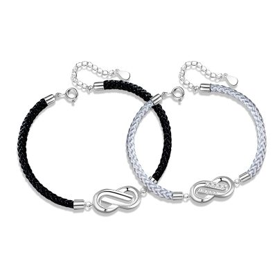 Lắc Tay Bạc Cặp đôi đính đá CZ Vô Cực Haven LILI 166166 4