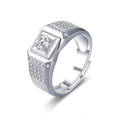 Nhẫn Bạc Nam đính Kim Cương Moissanite Nayeli LILI 166338 4