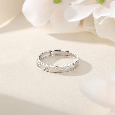 Nhẫn đôi Bạc đính đá CZ Ngôi Sao Tình Yêu Lauren LILI 166366 5