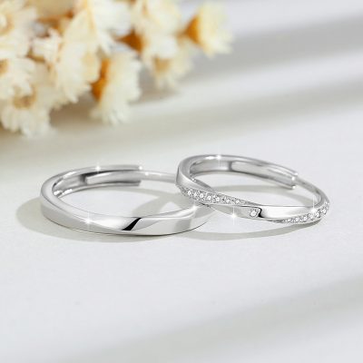 Nhẫn đôi Bạc đính đá CZ Tình Yêu Vĩnh Cửu Dream LILI 166374 4