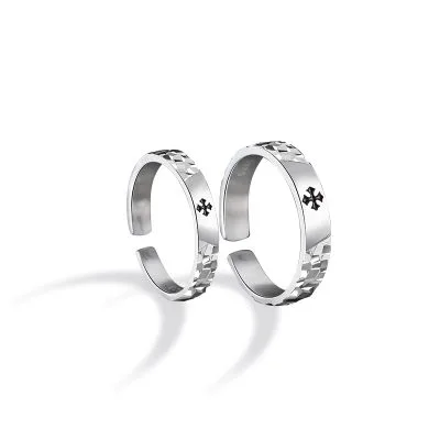 Nhẫn đôi Bạc Hình Chữ Thập Fatima LILI 166381 5