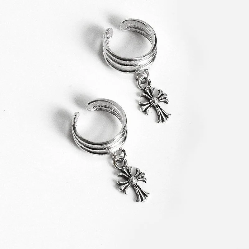 Bong Tai Bac Nu Dang Kep Chrome Hearts Thanh Gia LILI 871381 2