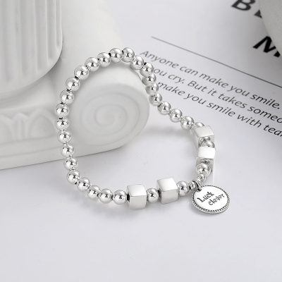 Lắc Tay Bạc Nữ Chuỗi Hạt Tròn Luck Clever LILI 665895 12