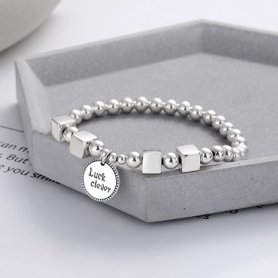 Lắc Tay Bạc Nữ Chuỗi Hạt Tròn Luck Clever LILI 665895 13