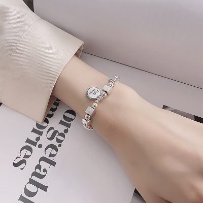 Lắc Tay Bạc Nữ Chuỗi Hạt Tròn Luck Clever LILI 665895 14