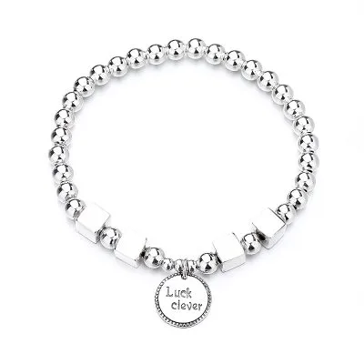 Lắc Tay Bạc Nữ Chuỗi Hạt Tròn Luck Clever LILI 665895 15