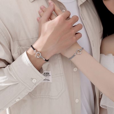 Lắc Tay Bạc Cặp đôi đính đá CZ Hoàng Tử Và Công Chúa Quinn LILI 171747 2
