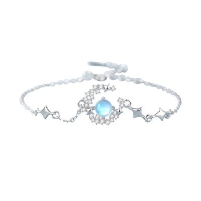 Lắc Tay Bạc Nữ đính đá CZ Bầu Trời Sao Brianna LILI 171807 4