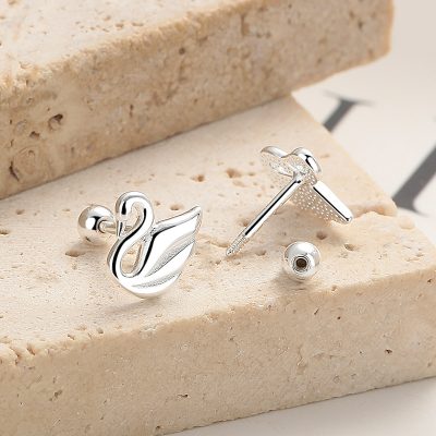 Bông Tai Bạc Nữ Chú Thiên Nga Eliza LILI 173272 4