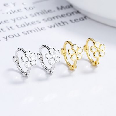 Bông Tai Bạc Nữ Cỡ Nhỏ Hình Bông Hoa 5 Cánh Romina LILI 173429 1