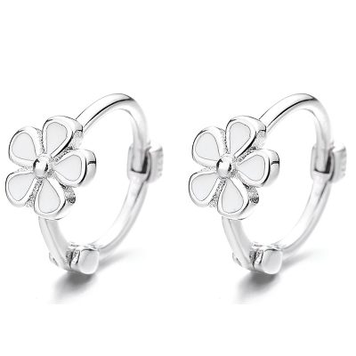Bông Tai Bạc Nữ Cỡ Nhỏ Hình Bông Hoa 5 Cánh Romina LILI 173429 5
