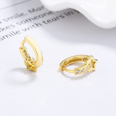 Bông Tai Bạc Nữ đính đá CZ Hình Ngôi Sao Shiloh LILI 173362 4