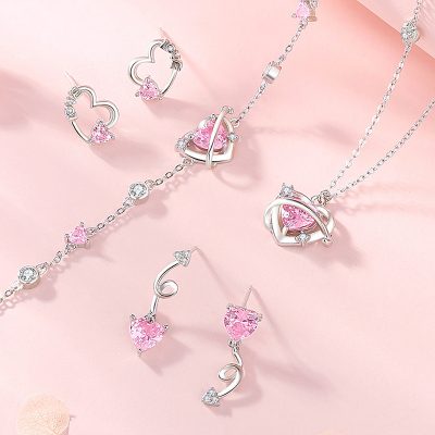 Bông Tai Bạc Nữ đính đá CZ Mũi Tên Tình Yêu Lorelei LILI 173137 4