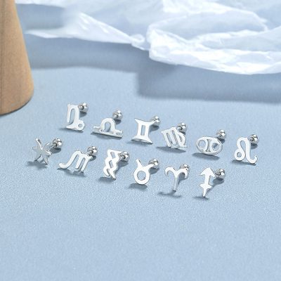 Bông Tai Bạc Nữ Hình 12 Cung Hoàng đạo Salome LILI 174036 1