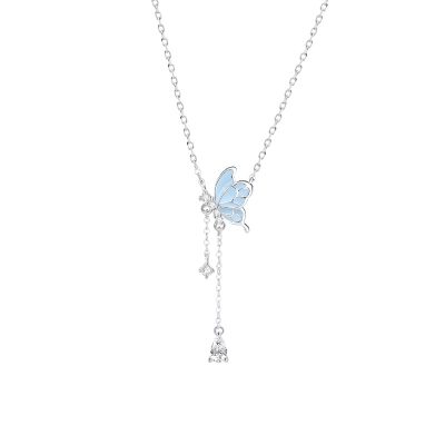 Dây Chuyền Bạc Nữ Dạ Quang đính đá CZ Hồ điệp Meilani LILI 172737 4