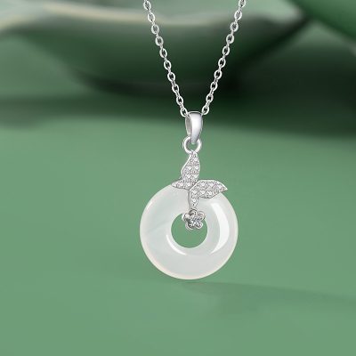 Dây Chuyền Bạc Nữ đính đá CZ, Chalcedony Hồ điệp Sadie LILI 173050 1