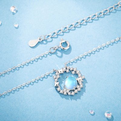 Dây Chuyền Bạc Nữ đính đá CZ Bầu Trời Sao Braelynn LILI 172746 1