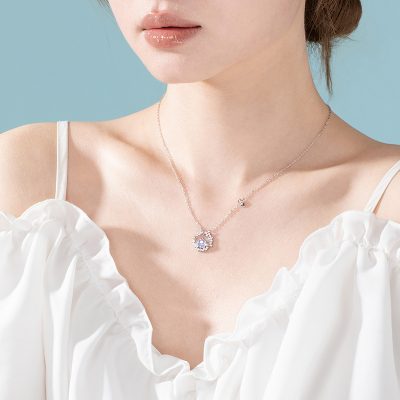 Dây Chuyền Bạc Nữ đính đá CZ Bầu Trời Sao Braelynn LILI 172746 3