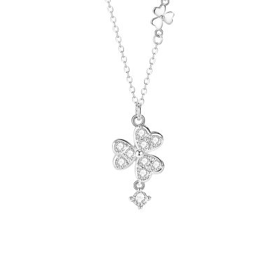 Dây Chuyền Bạc Nữ đính đá CZ Cỏ 3 Lá Madelyn LILI 172998 5