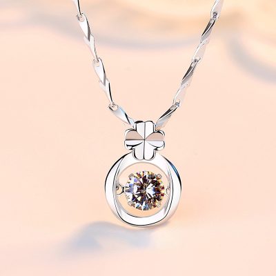 Dây Chuyền Bạc Nữ đính đá CZ Cỏ 4 Lá Emery LILI 173058 1
