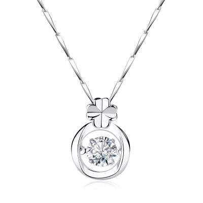 Dây Chuyền Bạc Nữ đính đá CZ Cỏ 4 Lá Emery LILI 173058 5