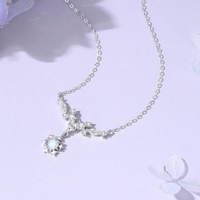 Dây Chuyền Bạc Nữ đính đá CZ Hình Bông Tuyết Tiffany LILI 172762 3