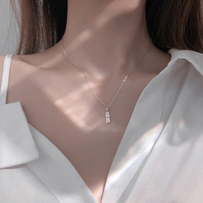 Dây Chuyền Bạc Nữ đính đá CZ Hình Cây Trúc Presley LILI 172928 4