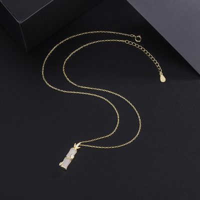 Dây Chuyền Bạc Nữ đính đá CZ Hình Cây Trúc Presley LILI 172928 6