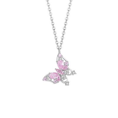 Dây Chuyền Bạc Nữ đính đá CZ Hình Hồ điệp Paisley LILI 172887 5