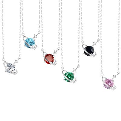 Dây Chuyền Bạc Nữ đính đá CZ Ngôi Sao 12 Tháng Sinh LILI 172855 1