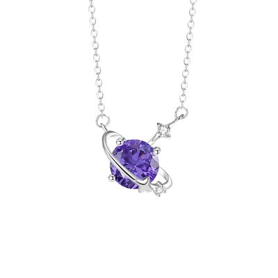 Dây Chuyền Bạc Nữ đính đá CZ Ngôi Sao 12 Tháng Sinh LILI 172855 6