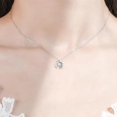 Dây Chuyền Bạc Nữ đính Kim Cương Moissanite Lông Vũ Soleil LILI 172755 1