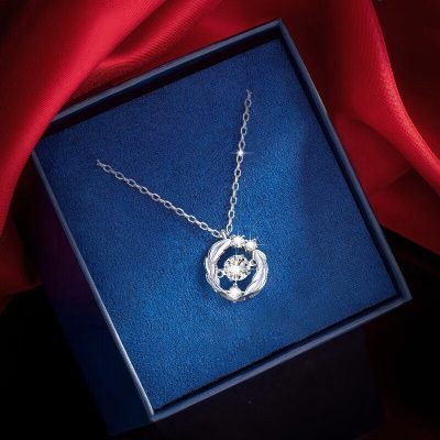 Dây Chuyền Bạc Nữ đính Kim Cương Moissanite Lông Vũ Soleil LILI 172755 4