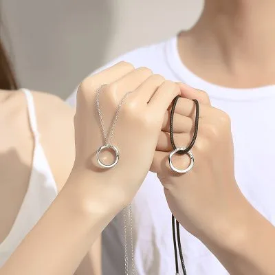 Dây Chuyền đôi Bạc Trơn Vô Cực Brianna LILI 173793 3