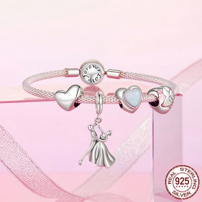 Hạt Charm Bạc Nữ đính đá CZ Trái Tim Tình Yêu Lilliana LILI 173909 4