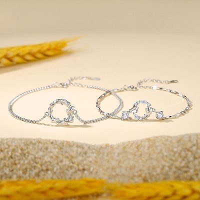 Lắc Tay Bạc Cặp đôi đính đá CZ Cây Sồi Lainey LILI 171915 1