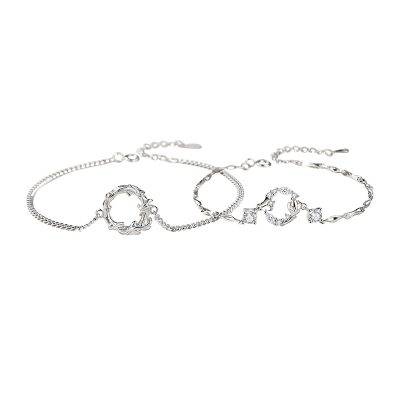 Lắc Tay Bạc Cặp đôi đính đá CZ Cây Sồi Lainey LILI 171915 4