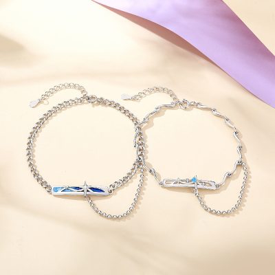 Lắc Tay Bạc Cặp đôi đính đá CZ Bầu Trời Sao Emilia LILI 172150 6