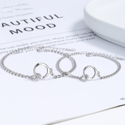 Lắc Tay Bạc Cặp đôi Hình Nhẫn Lồng Nhẫn Amara LILI 172299 1