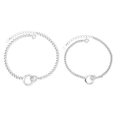 Lắc Tay Bạc Cặp đôi Hình Nhẫn Lồng Nhẫn Amara LILI 172299 5