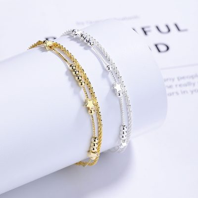 Lắc Tay Bạc Nữ 2 Tầng Ngôi Sao Madeline LILI 172444 1