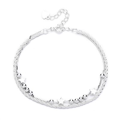 Lắc Tay Bạc Nữ 2 Tầng Ngôi Sao Madeline LILI 172444 3