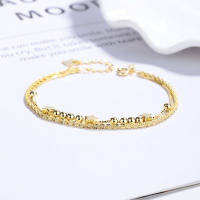 Lắc Tay Bạc Nữ 2 Tầng Ngôi Sao Madeline LILI 172444 5