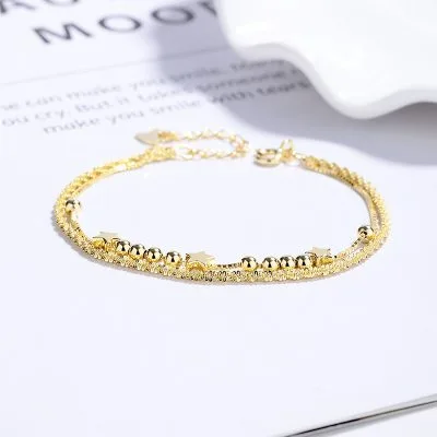 Lắc Tay Bạc Nữ 2 Tầng Ngôi Sao Madeline LILI 172444 5