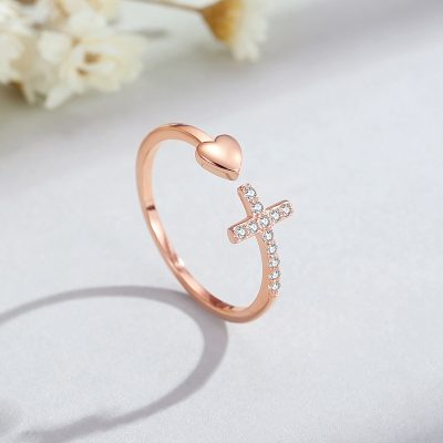 Nhẫn Bạc Nữ đính đá CZ Trái Tim Louisa LILI 172640 3