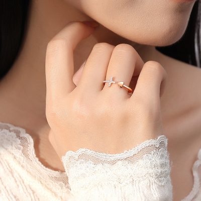 Nhẫn Bạc Nữ đính đá CZ Trái Tim Louisa LILI 172640 4